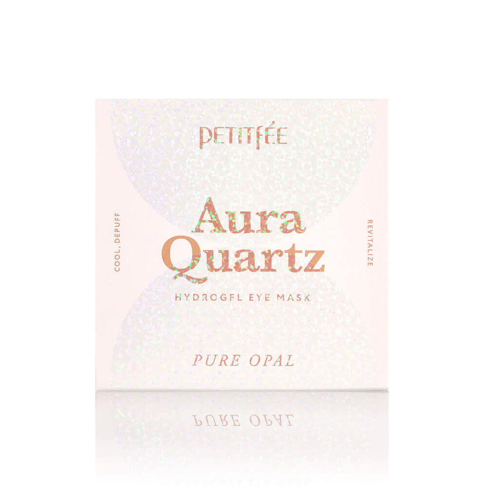 Petitfee Aura Quartz Hydrogel Eye Mask, диамантени хидрогелни пачове за очи, 40бр.Корейска Козметика | LovelyMe