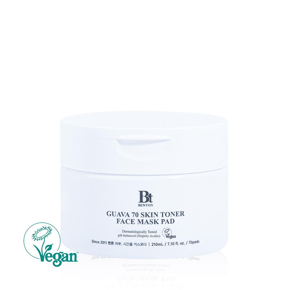 Напоени тампони с екстракт от гуава BENTON Guava 70 Skin Toner Face Mask Pad 210g (70pads)Корейска Козметика | LovelyMe