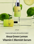 Anua Green Lemon Vitamin C Blemish Serum – Изсветляващ серум с 20 % вит. C и екстракт от зелена лимонова кора (20 мл)