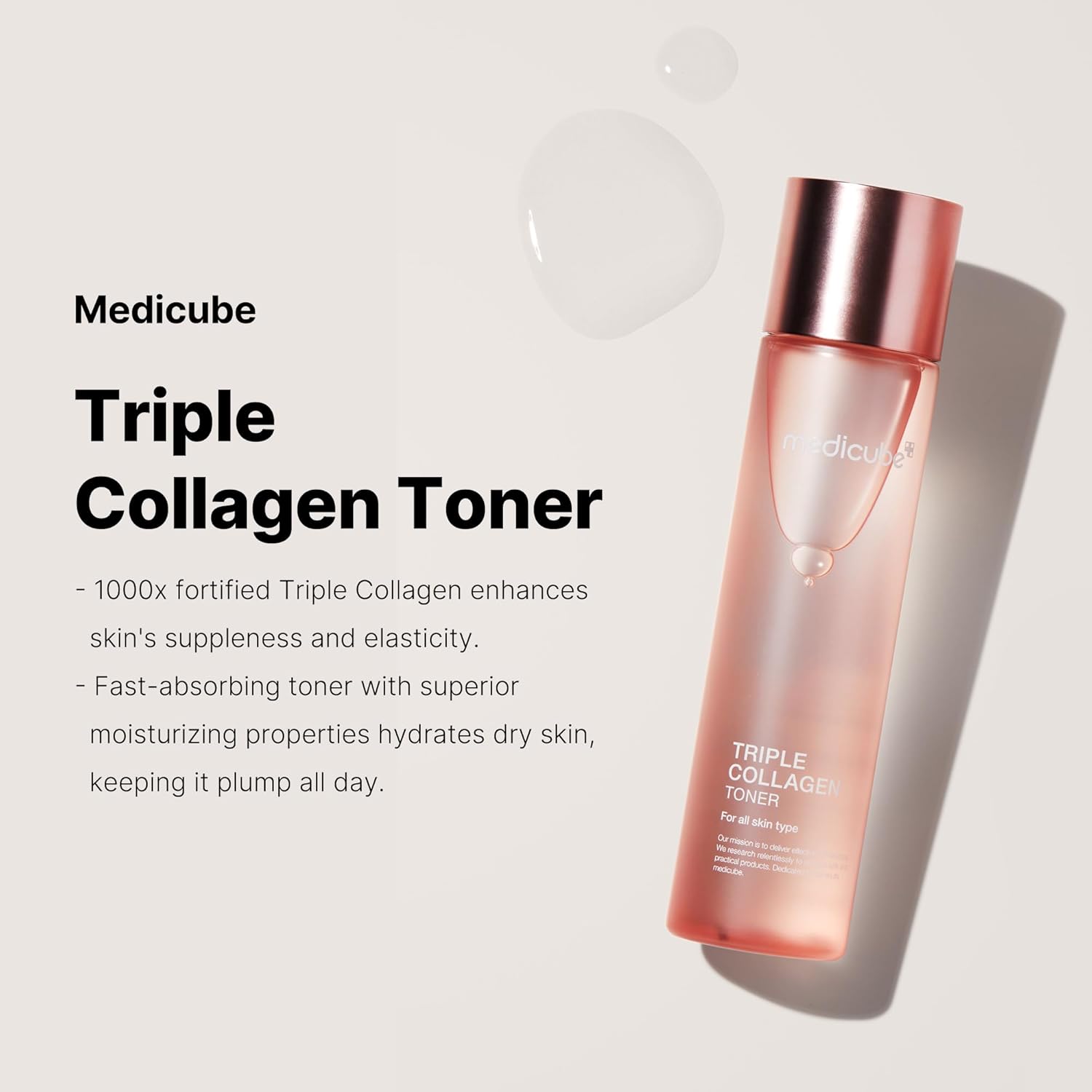 Medicube Triple Collagen Toner 4.0 – Хидратиращ тонер с троен колаген, хиалуронова киселина и ниацинамид (140 мл)Корейска Козметика | LovelyMe