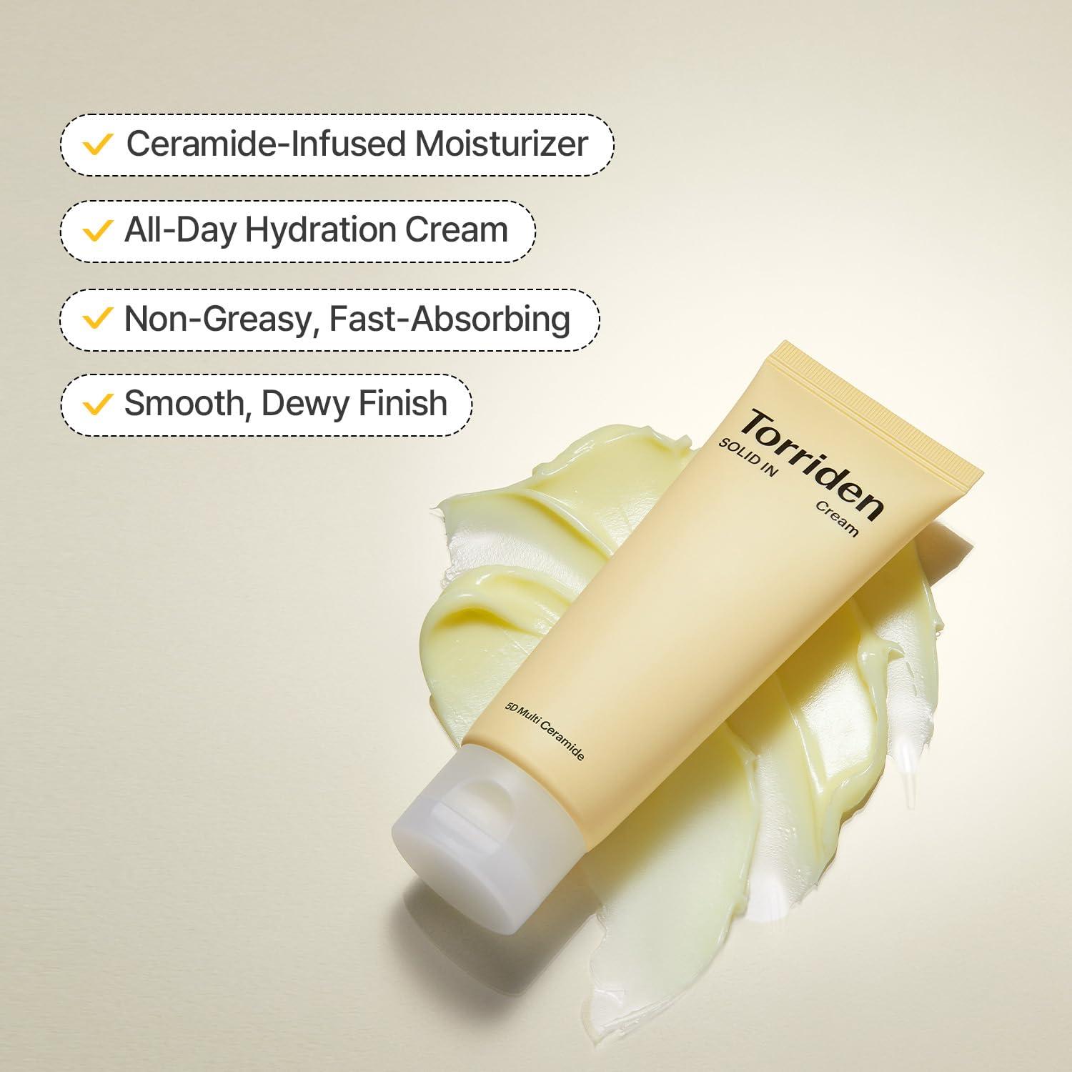 Хидратиращ Крем за лице Torriden SOLID-IN Ceramide Cream 70mlКорейска Козметика | LovelyMe