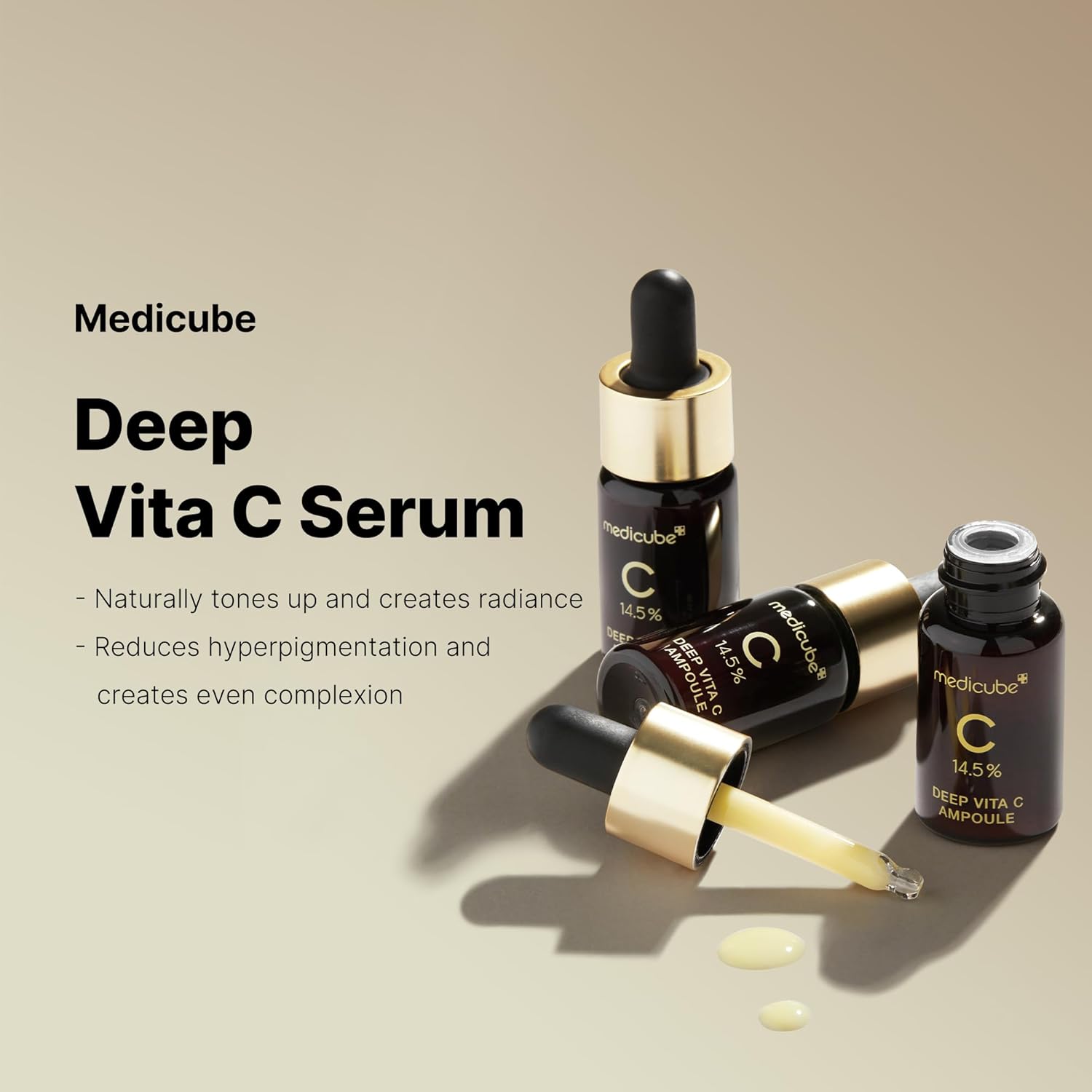 Medicube Deep Vita C Ampoule 2.0 – Изсветляваща ампула с 14.5% витамин C (3 x 10 мл)Корейска Козметика | LovelyMe