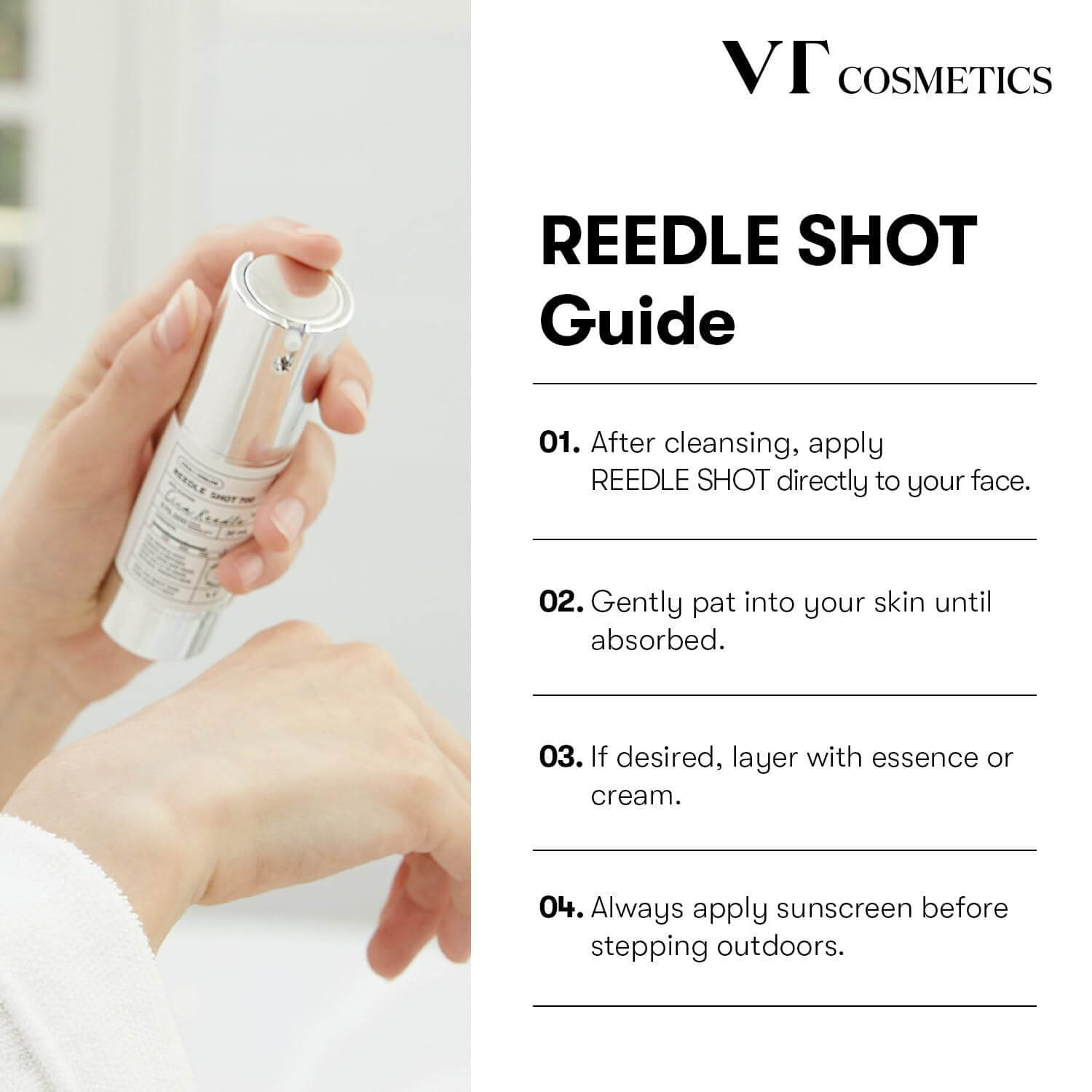 Ампула за лице VT COSMETICS VT Reedle shot 100, 50 mlКорейска Козметика | LovelyMe