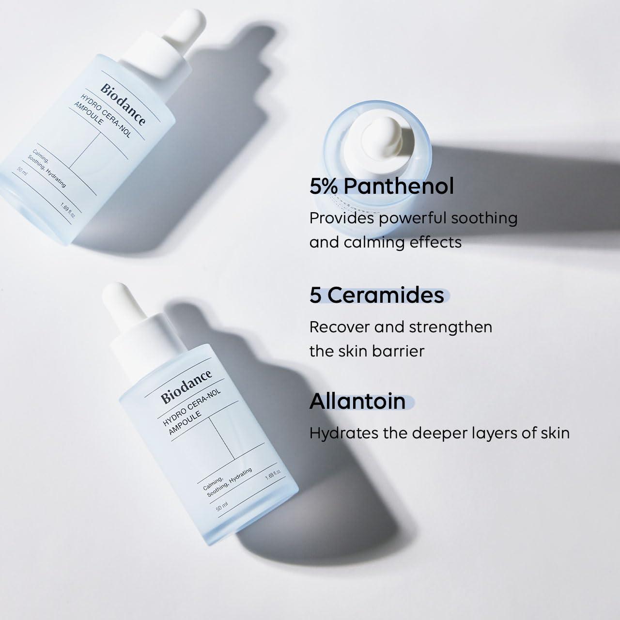 Ампула за лице с пантенол, серамиди и хиалуронова киселина Biodance Hydro Cera-nol Ampoule 50mlКорейска Козметика | LovelyMe