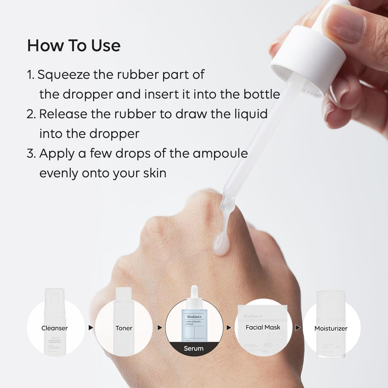 Ампула за лице с пантенол, серамиди и хиалуронова киселина Biodance Hydro Cera-nol Ampoule 50mlКорейска Козметика | LovelyMe