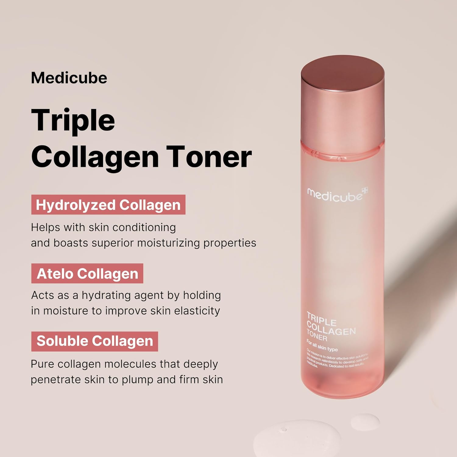 Medicube Triple Collagen Toner 4.0 – Хидратиращ тонер с троен колаген, хиалуронова киселина и ниацинамид (140 мл)Корейска Козметика | LovelyMe