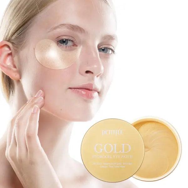 PETITFEE | GOLD Hydrogel Eye Patch, 60бр.Корейска Козметика | LovelyMe