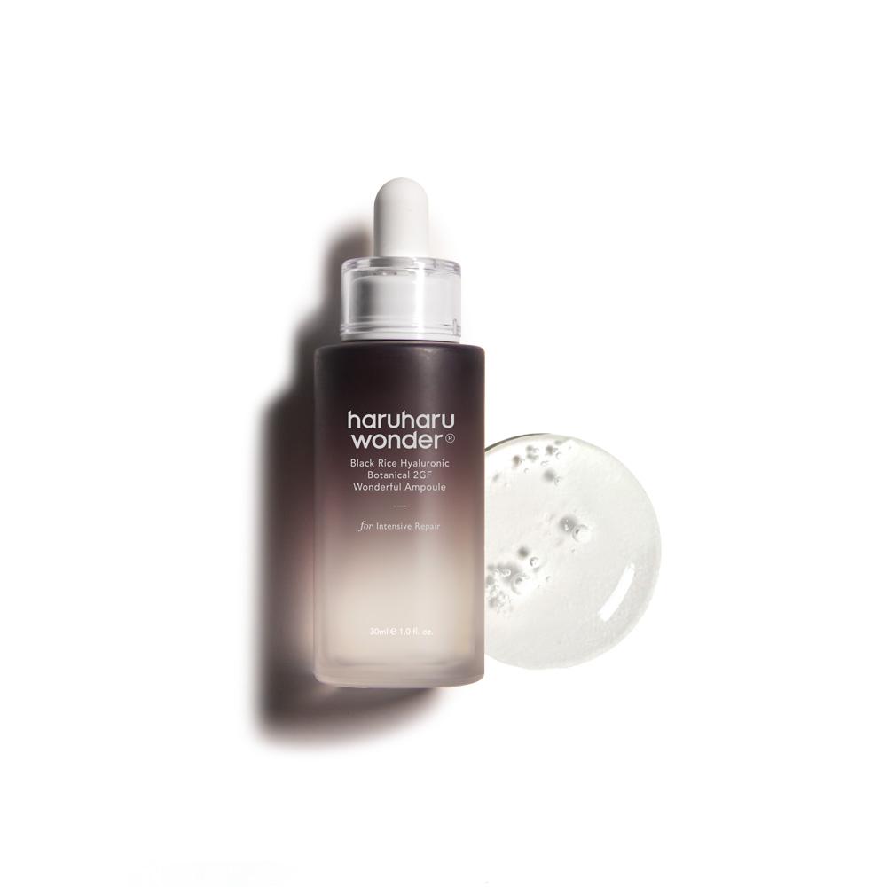 Ампула против стареене Haruharu Wonder Black Rice Hyaluronic Botanical 2GF Wonderful Ampoule 30 млКорейска Козметика | LovelyMe