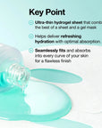 ANUA PDRN Hyaluronic Acid Capsule 100 Serum Mask — Серумна шийт маска с Salmon PDRN и 8 вида хиалуронова киселина 1бр.