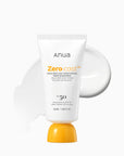 ANUA Zero Cast Moisturizing Finish Sunscreen SPF50+ – Хидратиращ слънцезащитен крем без бял филм с ниацинамид и хиалурон (50 мл)