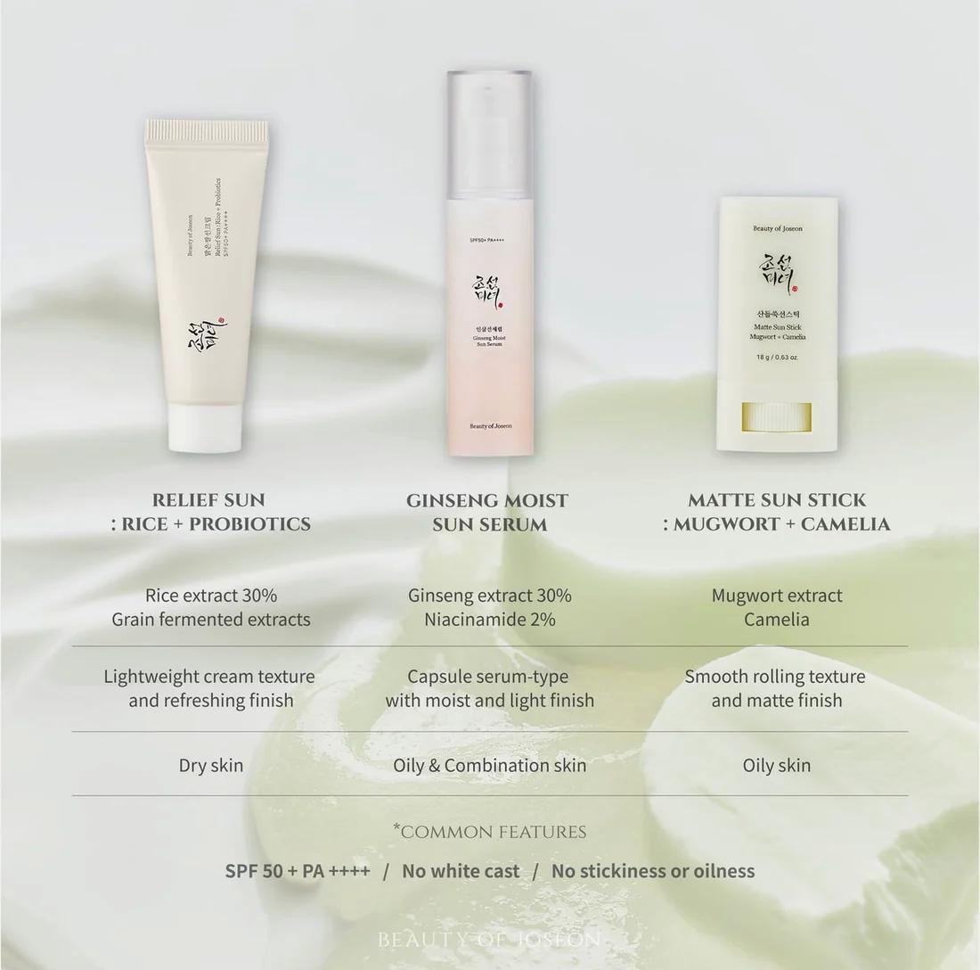 Слънцезащита за лице BEAUTY OF JOSEON Ginseng Moist Sun Serum SPF 50+ PA++++, 50 mlКорейска Козметика | LovelyMe