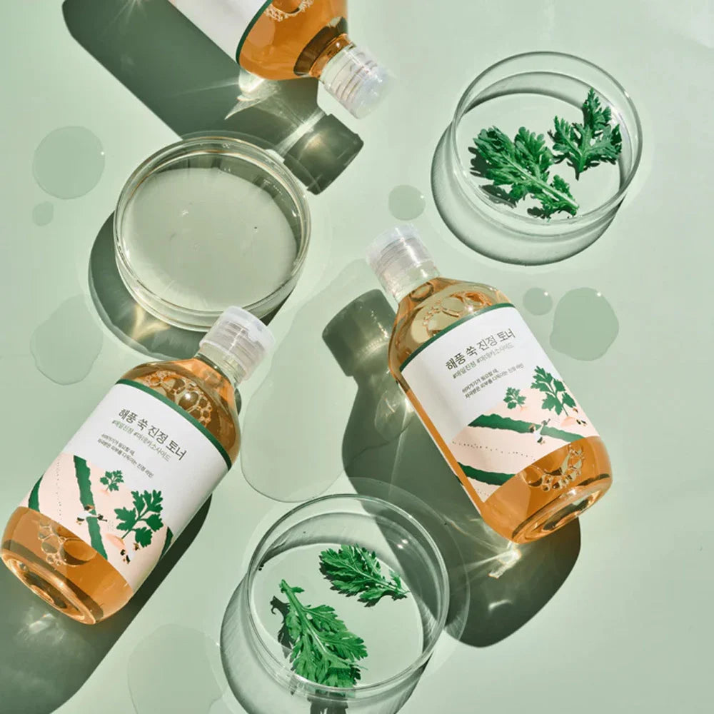 Тонер Round Lab Mugwort Calming Toner, 300млКорейска Козметика | LovelyMe