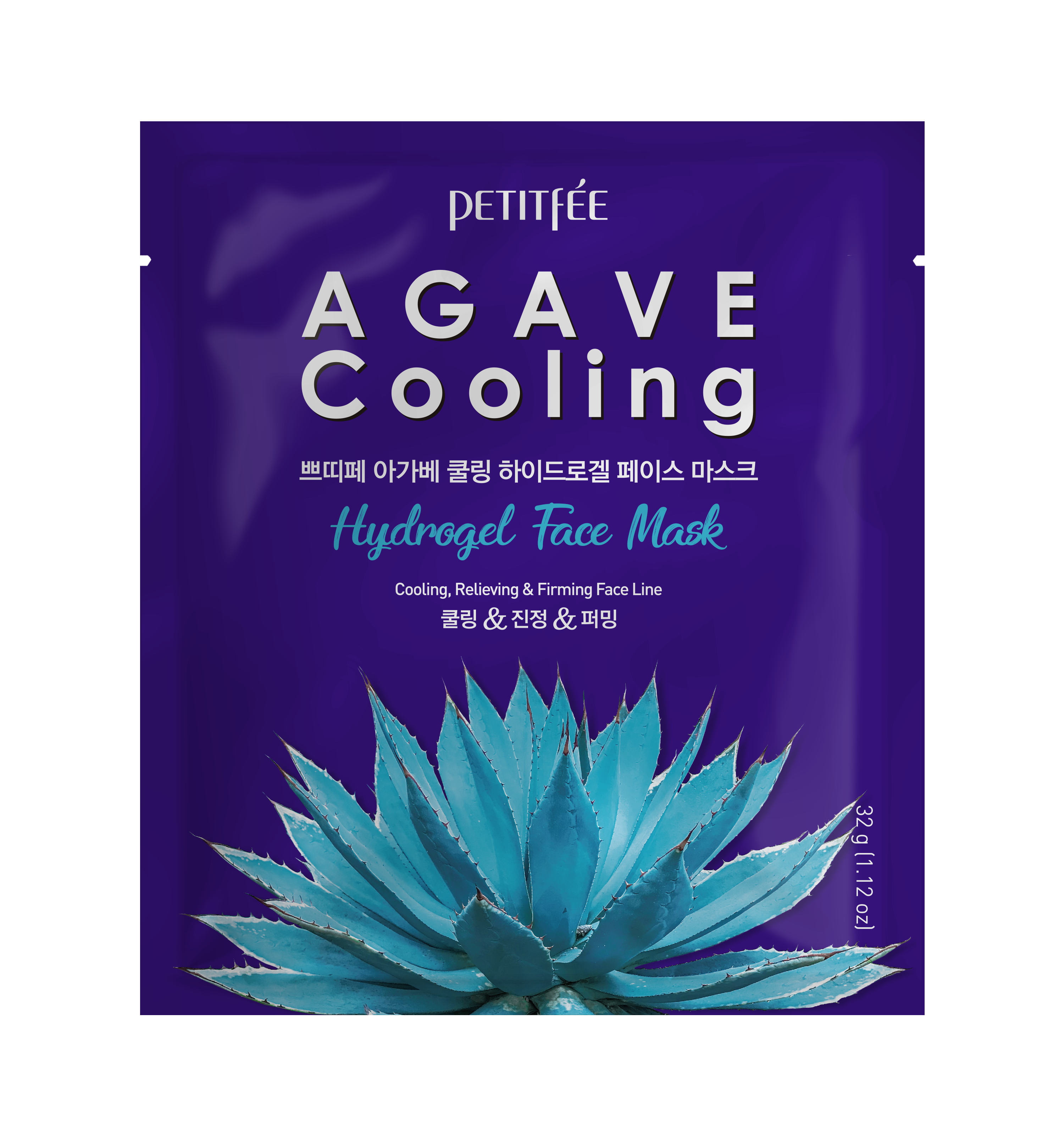 PETITFEE Agave Cooling хидрогелна маска за лице