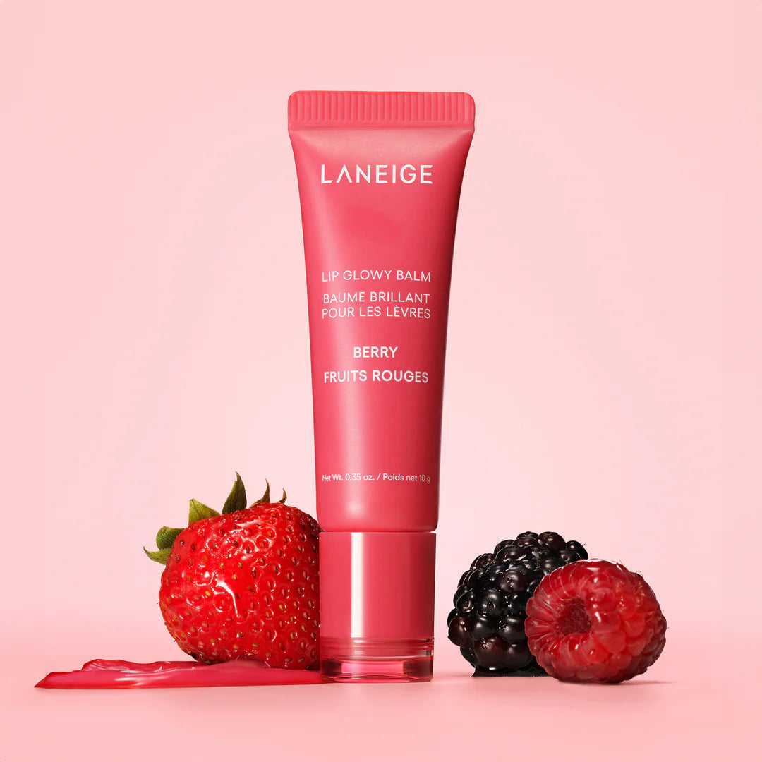 LANEIGE Lip Glowy Balm Berry — Хидратиращ балсам за устни с розов оттенък (10g)