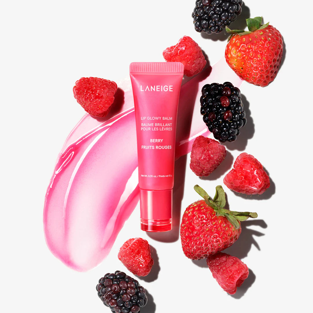 LANEIGE Lip Glowy Balm Berry — Хидратиращ балсам за устни с розов оттенък (10g)