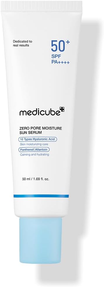 MediCube Zero Pore Hydrating Sun Serum — Слънцезащитен серум с ниацинамид и хиалуронова киселина 50ml
