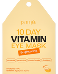 PETITFEE | Десетдневни озаряващи пачове за очи с ниацинамид, витамини и глутатион, 20 бр.