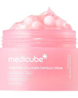 Medicube PDRN Pink Collagen Capsule Cream – Хидратиращ крем с PDRN, колаген и капсули за стегната и сияйна кожа (50 мл)