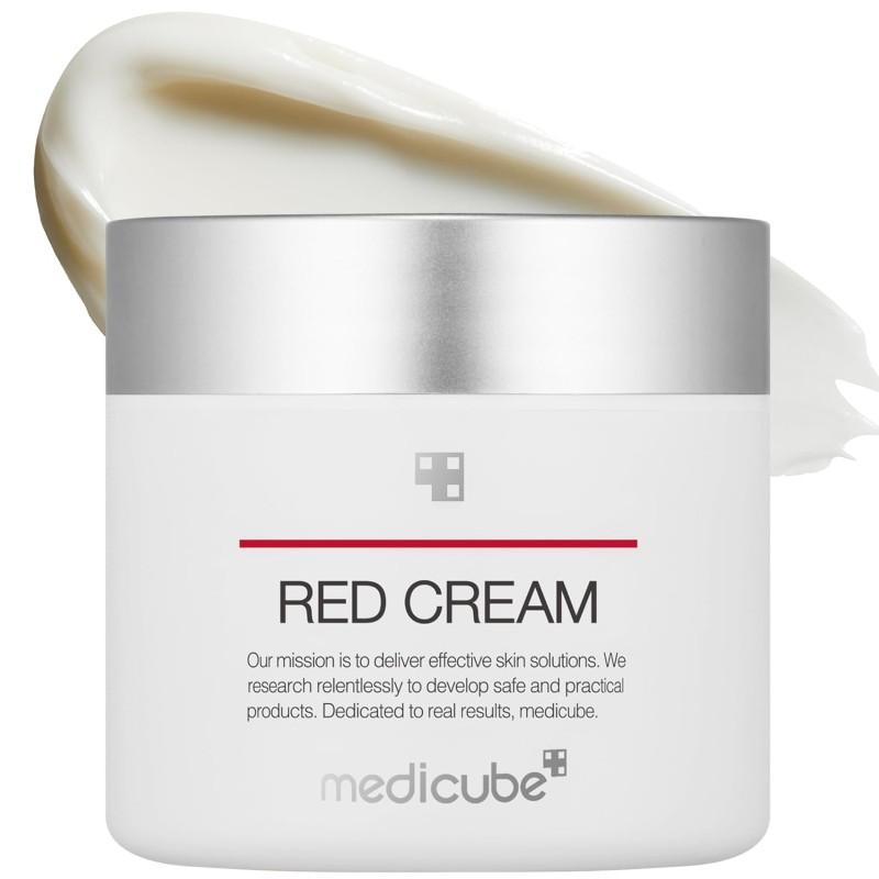 MediCube Red Cream 2.0 — Успокояващ крем за акне-prone кожа с ниацинамид и 19 ботанически екстракта 50ml