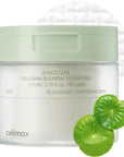 Celimax Ji Woo Gae Cica BHA Blemish Toner Pad — Тонер падове с BHA, PHA, LHA и 7 ботанически екстракта 60 бр. 135ml