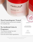 MediCube Red Succinic Acid Peeling Pad — Двустранни ексфолиращи падове с янтарна и салицилова киселина 70 бр.
