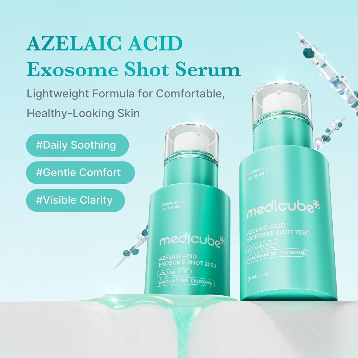 MediCube Azelaic Acid Exosome Shot Serum 7500 — Серум за лице с азелаинова киселина и екзозоми 30ml