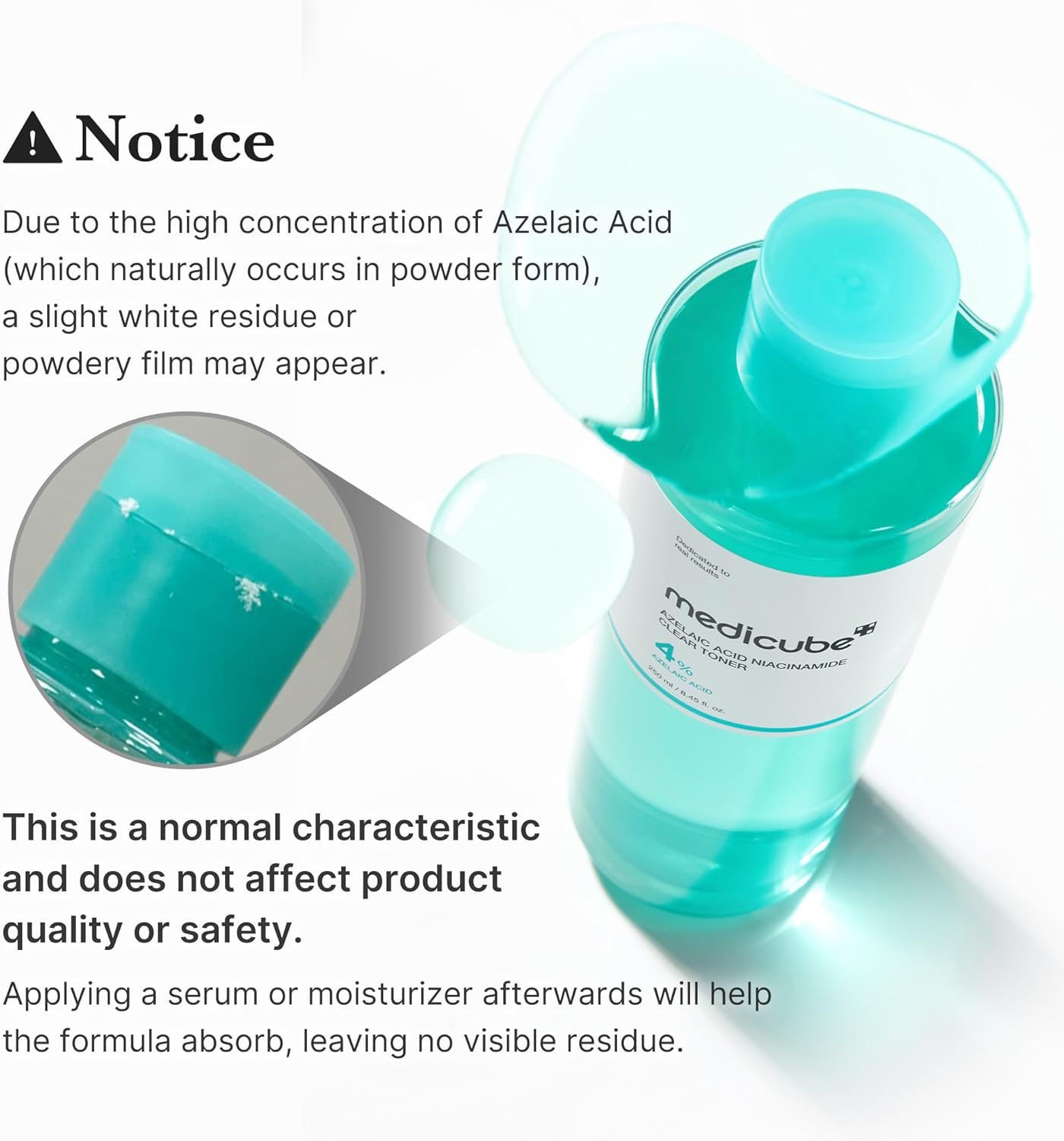 MediCube Azelaic Acid Niacinamide Clear Toner — Тонер с азелаинова киселина и ниацинамид 250ml