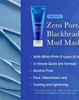 MediCube Zero Pore Blackhead Mud Mask — маска за черни точки с 5 вида глина, AHA, BHA и PHA 100g
