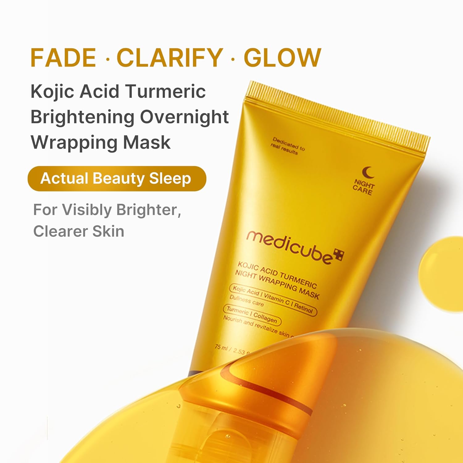 MediCube Kojic Acid Turmeric Night Wrapping Mask- Нощна маска за лице  75ml