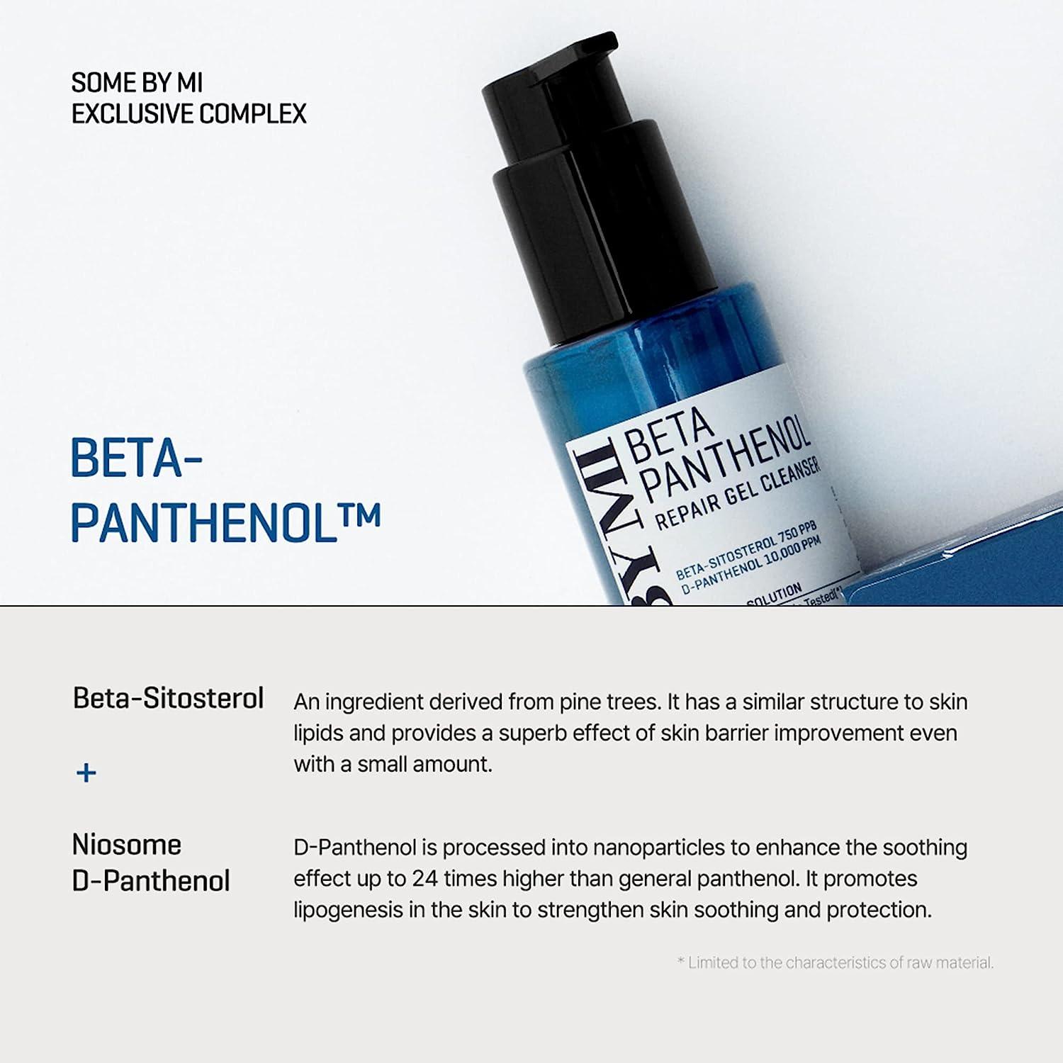 Възстановяващ почистващ гел за лице с пантенол SOME BY MI Beta Panthenol Repair Gel Cleanser, 120ml