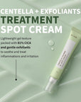 Крем за локално третиране на пъпки с центела Iunik Centella Calming AC Spot Cream,20ml