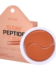 PETITFEE | десетдневни подмладяващи пачове за очи с пептиди, 20 бр.