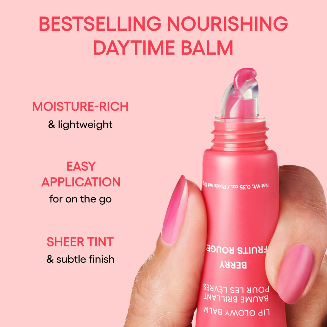 LANEIGE Lip Glowy Balm Berry — Хидратиращ балсам за устни с розов оттенък (10g)