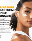 ANUA Zero Cast Moisturizing Finish Sunscreen SPF50+ – Хидратиращ слънцезащитен крем без бял филм с ниацинамид и хиалурон (50 мл)