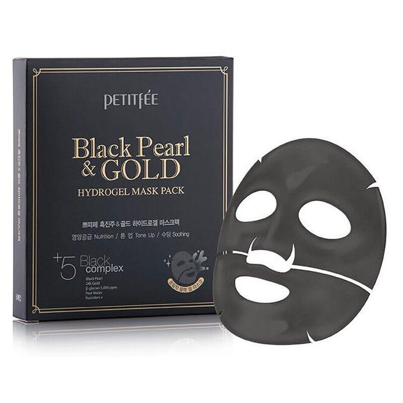 PETITFEE Black Pearl &amp; Gold хидрогелна маска за лице