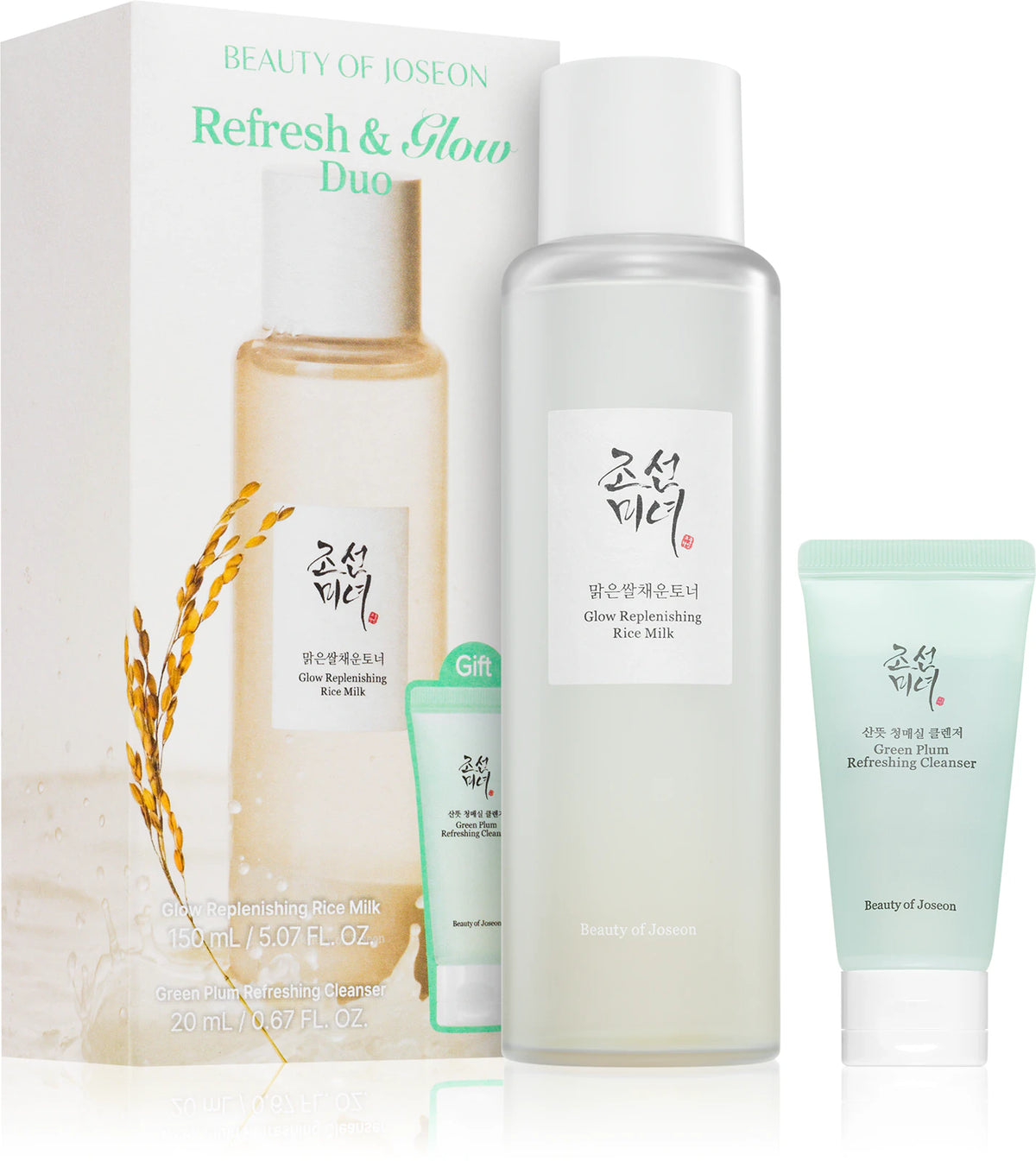 Beauty of Joseon Refresh &amp; Glow Duo — Подаръчен комплект с тоник и почистваща пяна