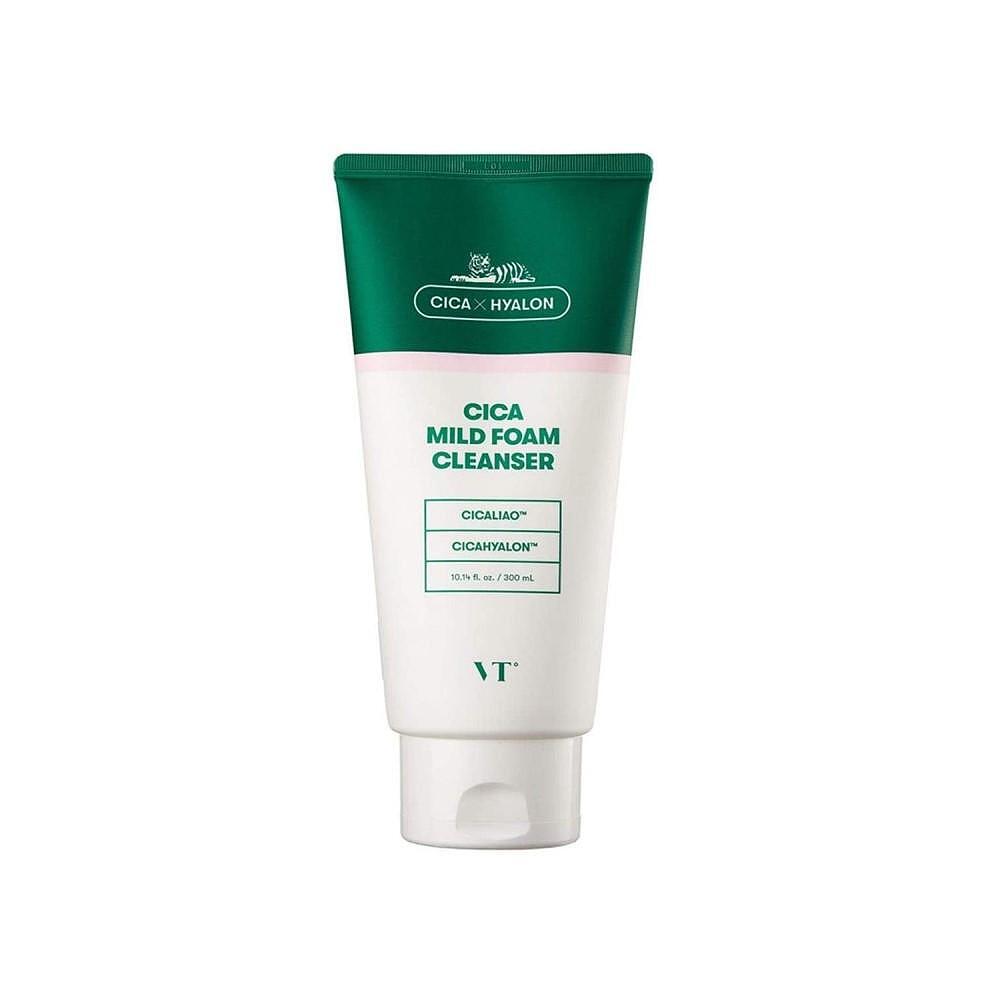 Почистваща пяна за лице с екстракт от центела азиатика VT Cosmetics - Cica Mild Foam Cleanser